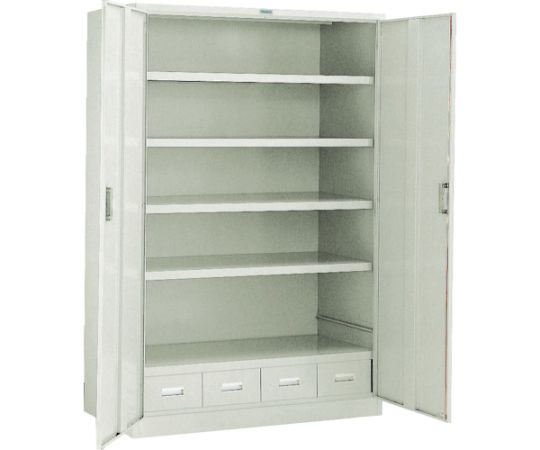 トラスコ中山 スーパーヘビーキャビネット 1200X650XH1800 引出付 SHC-604L4S 1台|Shop de clinic店