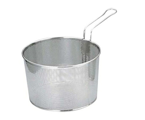 三宝産業 UK 18-8 パンチング ボイルバスケット 片手 24cm 7305400 1個