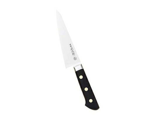 正広 正広作 日本鋼 左きき用 ツバ付 骨透 角 15cm 3809360 1個