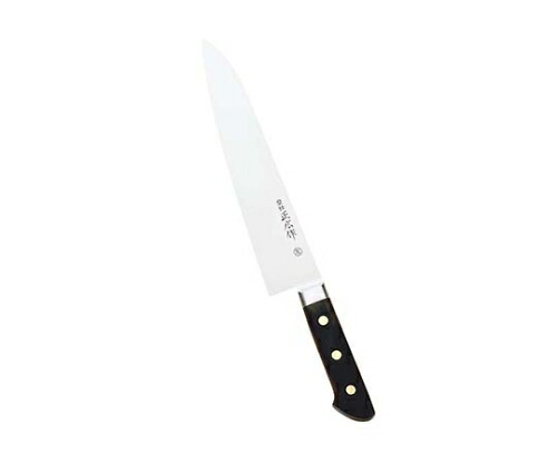 正広 正広作 日本鋼 左きき用 ツバ付 牛刀 21cm 3809440 1個