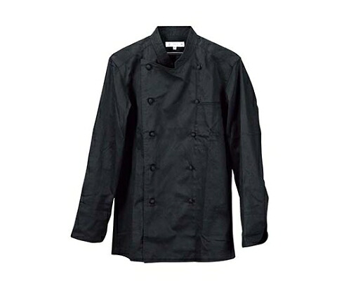 セブンユニフォーム コックコート(男女兼用)BA1041-9 S ブラック 3703910 1個