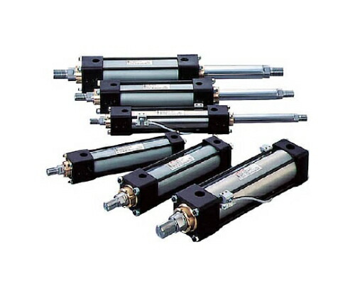 TAIYO 10MPa用複動形油圧シリンダ ニトリルゴムパッキン  ロッド側トラニオン形 100H21TA80BB100AC 1セット