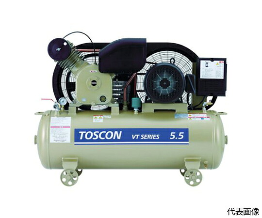 東芝 タンクマウントシリーズ　給油式　コンプレッサ（低圧） VT106-22T 1台
