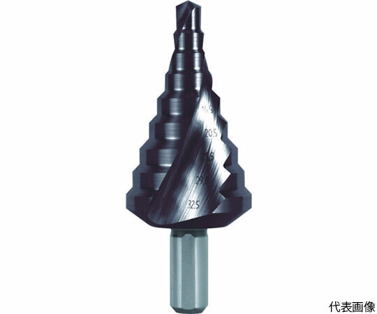 RUKO 2枚刃スパイラルステップドリル　40.5mm　チタンアルミニウム 101090F 1本