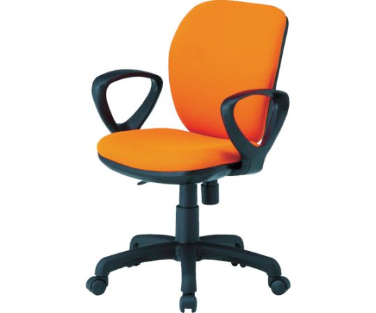 藤沢工業 オフィスチェア　ループ肘付　オレンジ FST-77A-OR 1脚