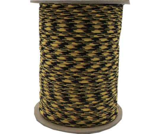 ユタカメイク 豪然たる色合い吊りひも 4mm×100m（黄/黒） PSCC-413 1巻