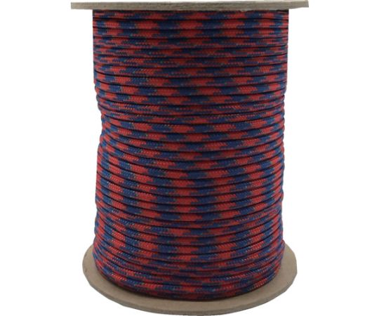 ユタカメイク 強力カラーコード　4mm×100m（赤/青） PSCC-414 1巻