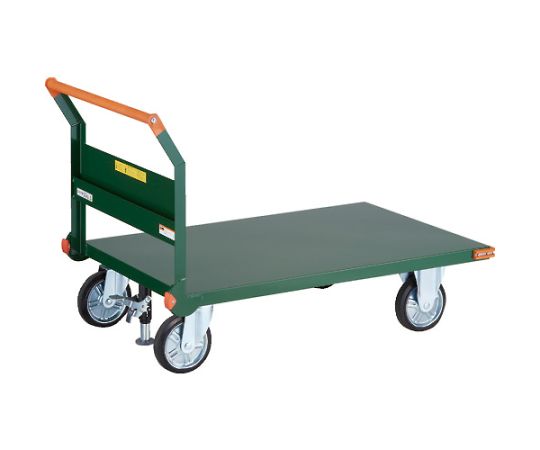 トラスコ中山 鋼鉄製運搬車 1200X750 ハンドル側自在車 Lストッパー付 SH-1RSS 1台