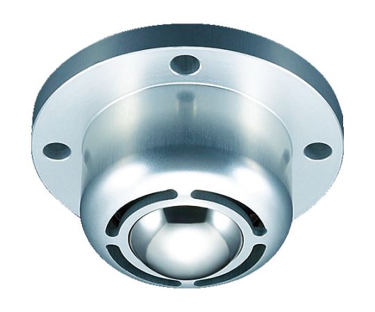 エイテック ボールキャスター ゴミ排出スリット付 下向き用 フランジタイプ スチール製 許容荷重500kg PVS260FM 1個