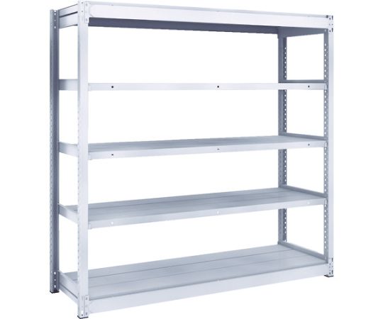 トラスコ中山 TUG型軽中量雄捩子受け答え棚 200kg 単体型 1540×474×H1500 5段 TUG200-55S-5 1台
