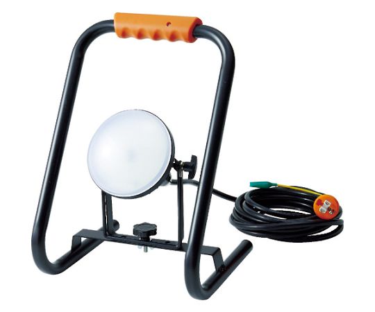 トラスコ中山 LED投光器　DELKURO　スタンドタイプ　20W　5m　アース付　2芯3芯両用タイプ RTLE-205EP-S 1台