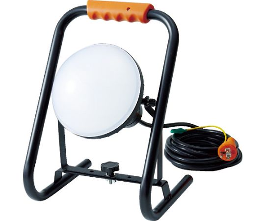 トラスコ中山 LED投光器　DELKURO　スタンドタイプ　50W　10m　アース付　2芯3芯両用タイプ RTLE-510EP-S 1台
