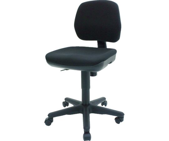 店内全品ポイント5倍★要エントリー★トラスコ中山 オフィスチェア 布張り 肘なし ブラック T-05-BK 1脚|Shop de clinic店