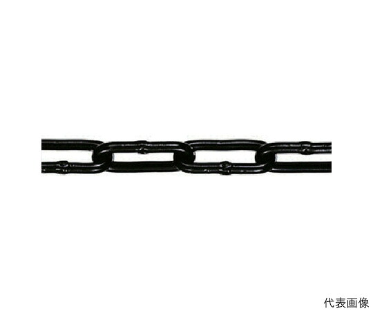 水本機械類製造所 軽銀色つやチェーン店 黒いこと 15m 線径7粍 AL7BK 1本