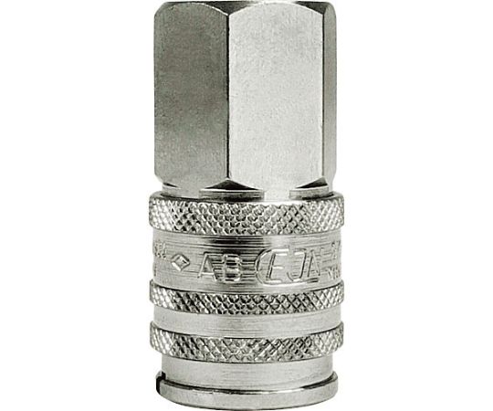 セインジャパン スナップ・チェック/358　ワンタッチ検圧カップリング　バルブ無し　NPT1/4　メネジ 10-358-0402 1個