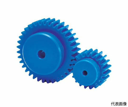 協育歯車工業 平歯車 フードコンタクト 青POM ギヤシリーズ 形状B1 モジュール1.5 歯数56 S1.5BP56B-1510 1個