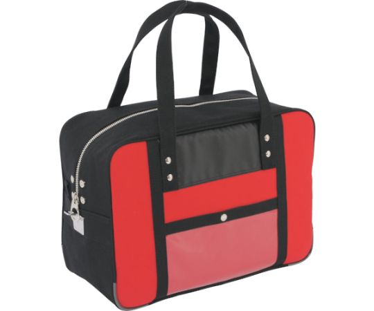 三栄産業 帆布メール用ボストン（M）馬蹄錠金具付　赤 BTM-U-02 1個