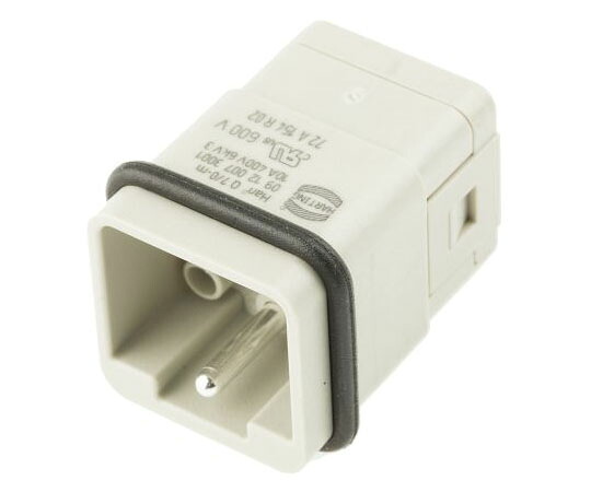 Harting ヘビーデューティコネクタ Han Q 続きもの 雄 8極 10A 400 V 1袋（10個入） 09120073001 1袋(10個入)
