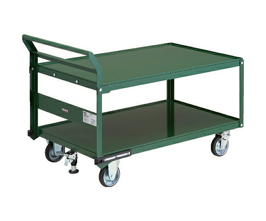店内全品ポイント5倍★要エントリー★トラスコ中山 鋼鉄製運搬車 1200X750 片袖2段型 プレス車 Lストッパー付 PH-12SS 1台｜Shop de clinic店