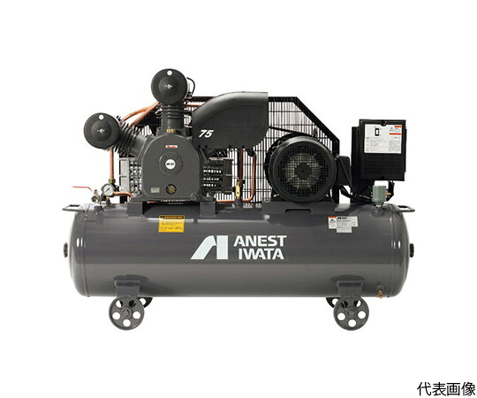 アネスト岩田 レシプロコンプレッサー（燃料補給式） （タンクマウント・オイルタイプ） 50サイクル 2.2kW 吐きだす剪断応力1.15～1.4MPa TLP22EG-14M5 1台
