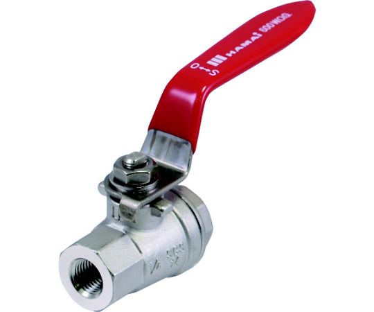 ハマイ ステンレス製禁油処理ボールバルブ（フルボア） 呼び径A20 TSS-30-20RC 1個