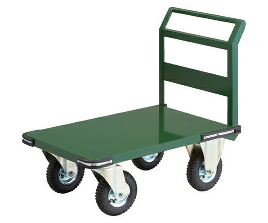 店内全品ポイント5倍★要エントリー★トラスコ中山 鋼鉄製運搬車 900X600 プレス製空気入タイヤ PH-2-AR 1台|Shop de clinic店