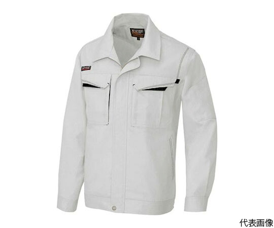 アイトス 長袖サマーブルゾン（男女兼用）　シルバーグレー&times;ブラック　4L 5550-003-4L 1着｜Shop de clinic店