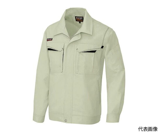 アイトス 長袖サマーブルゾン（男女兼用）　アースグリーン×ブラック　3L 5550-005-3L 1着
