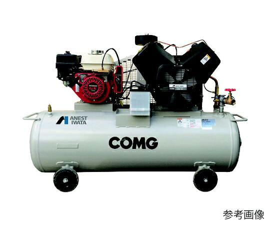 店内全品ポイント5倍★要エントリー★アネスト岩田 タンクマウント形コンプレッサ 3.7KW エンジン駆動 TLUE37C-14S 1台|Shop de clinic店