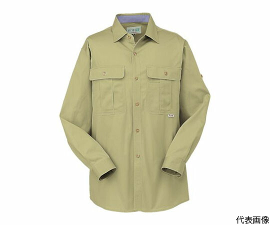 CO-COS 長袖シャツP-388　4　マスタード4L P-388-4-4L 1枚