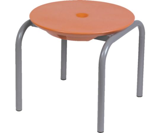 店内全品ポイント5倍★要エントリー★テラモト 屋内用ベンチ ディスクスツール オレンジ M BC-309-620-5 1台|Shop de clinic店