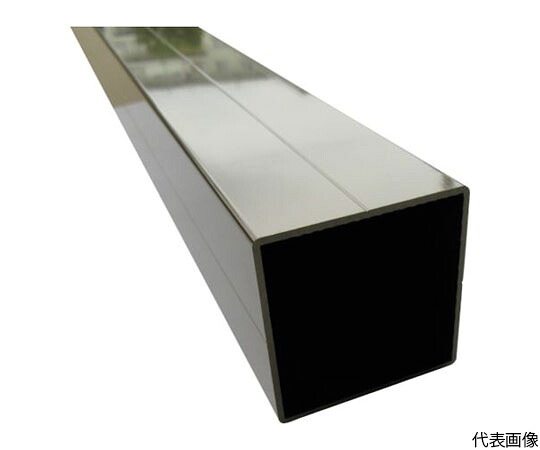 【大型商品代引不可】アルインコ アルミ角パイプ角R2付V溝1本付50X50X1.6ブラック3.65m HP303KL 1本