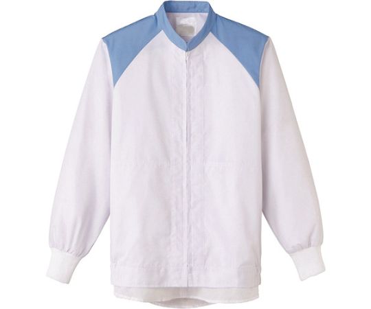 サーヴォ（サンペックスイスト） 長袖ジャンバー　白Xサックス FA-2712-M 1着