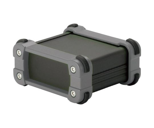 タカチ電機産業 隅っこかばい立て付アルミケースアルミパネルタイプ 黒いこと/薄墨色 EXP24-9-35BG 1台