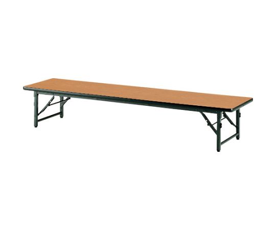 【大型商品代引不可】藤沢工業 折りたたみ座卓テーブル　1800×450mm　チーク TBS-1845 T 1台