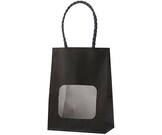 店内全品ポイント5倍★要エントリー★アズワン ウィンドウミニバッグ ブラック 110&times;60&times;150mm 1箱（25枚&times;4包入） XZT65216 1箱(25枚&times;4包入)｜Shop de clinic店