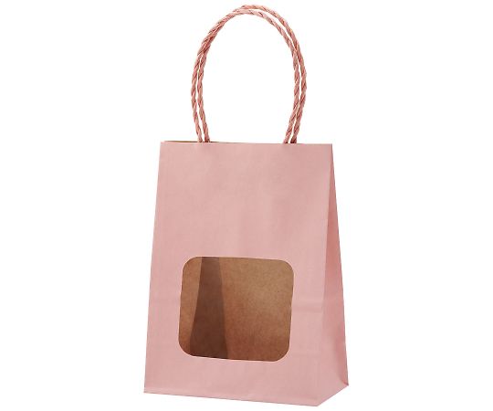 店内全品ポイント5倍★要エントリー★アズワン ウィンドウミニバッグ ピンク 110&times;60&times;150mm 1箱（25枚&times;4包入） XZT65218 1箱(25枚&times;4包入)｜Shop de clinic店