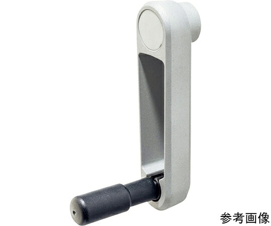 ロームヘルド・ハルダー 機械用ハンドル クランクハンドル ハンドル折りたたみ可 シルバー 取付穴（mm）：角穴10 24331.0605 1個