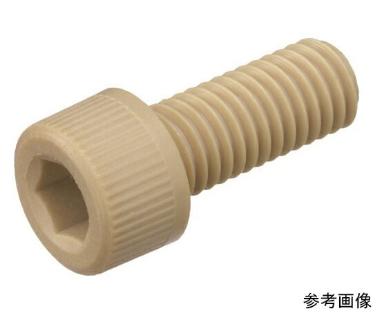 トラスコ中山 ポリフェニレンサルファイド 六角穴付雄捩子 M5X25 50本入 BPPS-CBM5X25 1袋(50本入)