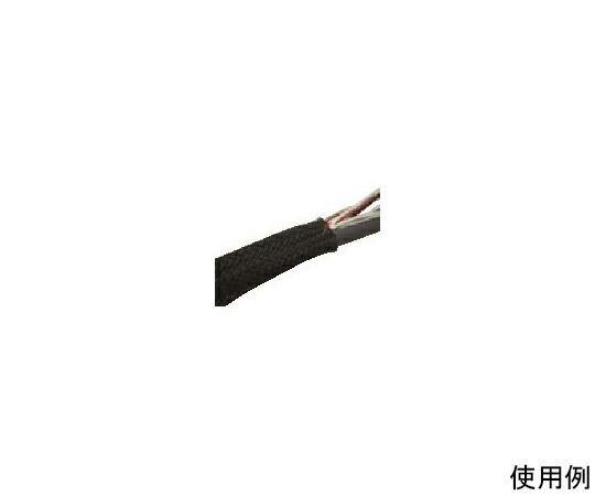 トラスコ中山 ノンハロゲン網チューブ12mmX10m BTN12-10 1巻
