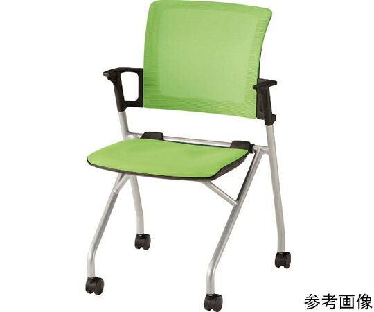 トラスコ中山 コンパクトミーティングチェア 緑であること CMC-GR 1脚