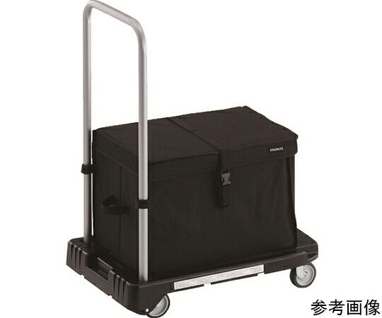 トラスコ中山 脂手押し車 こまわり君 省音G拷問台 600X390 黒いこと THB付 MP-6039N2-BK-THB 1台