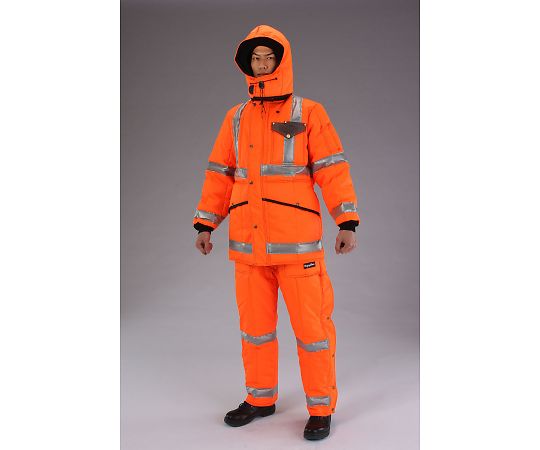 アズワン 防寒オーバーオール（注意色　オレンジ）　[2XL] EA915GC-45 1本
