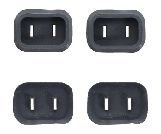トラスコ中山 プラグ安全カバー2P用　50P入　ブラック PL2CAP-50P-BK 1袋(50個入)