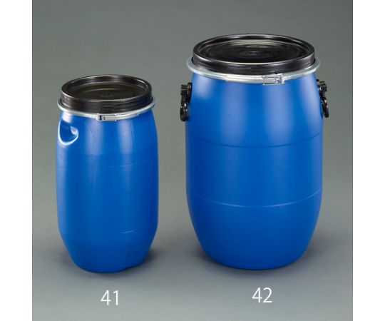 アズワン 樹脂製ドラム型容器（バンドタイプ）　60L EA508AB-42 1個