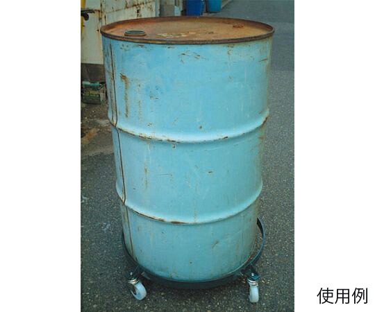 店内全品ポイント5倍★要エントリー★アズワン ドラムキャリー(ブレーキ付) φ610mm/55ガロン EA520W-22 1台|Shop de clinic店