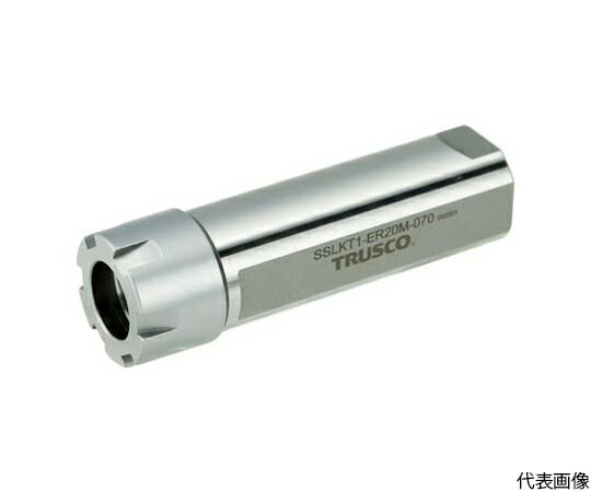 トラスコ中山 NC旋盤用コレットホルダ ERMクーラント用コレットホルダSSLKT型（メトリック） シャンク径25 全長103 ER25用 SSLKT25-ER25M-070 1本