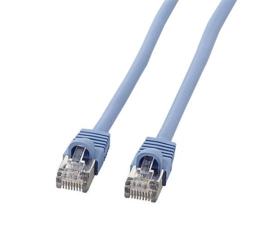 アズワン LANケーブル（CAT5e/ノイズシールド処理/ブルー） 30m EA764B-520 1個