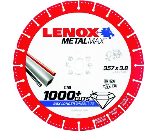 LENOX 金属元素マックス14\"発動機截断機用 2005500 1枚"