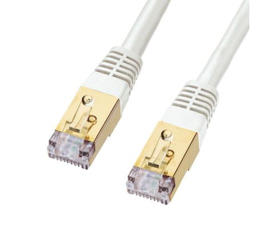 アズワン LANケーブル（CAT7/SCTPタイプ/ホワイト） 40m EA764BB-62 1個